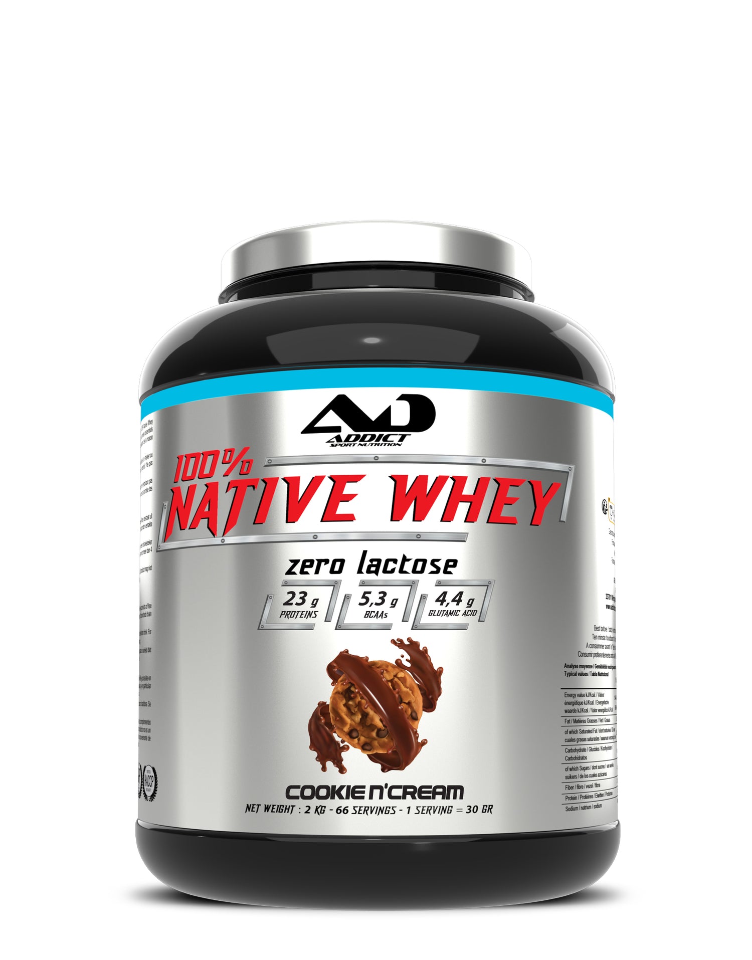 PROTEINE WHEY ZERO LACTOSE 100% NATIVE