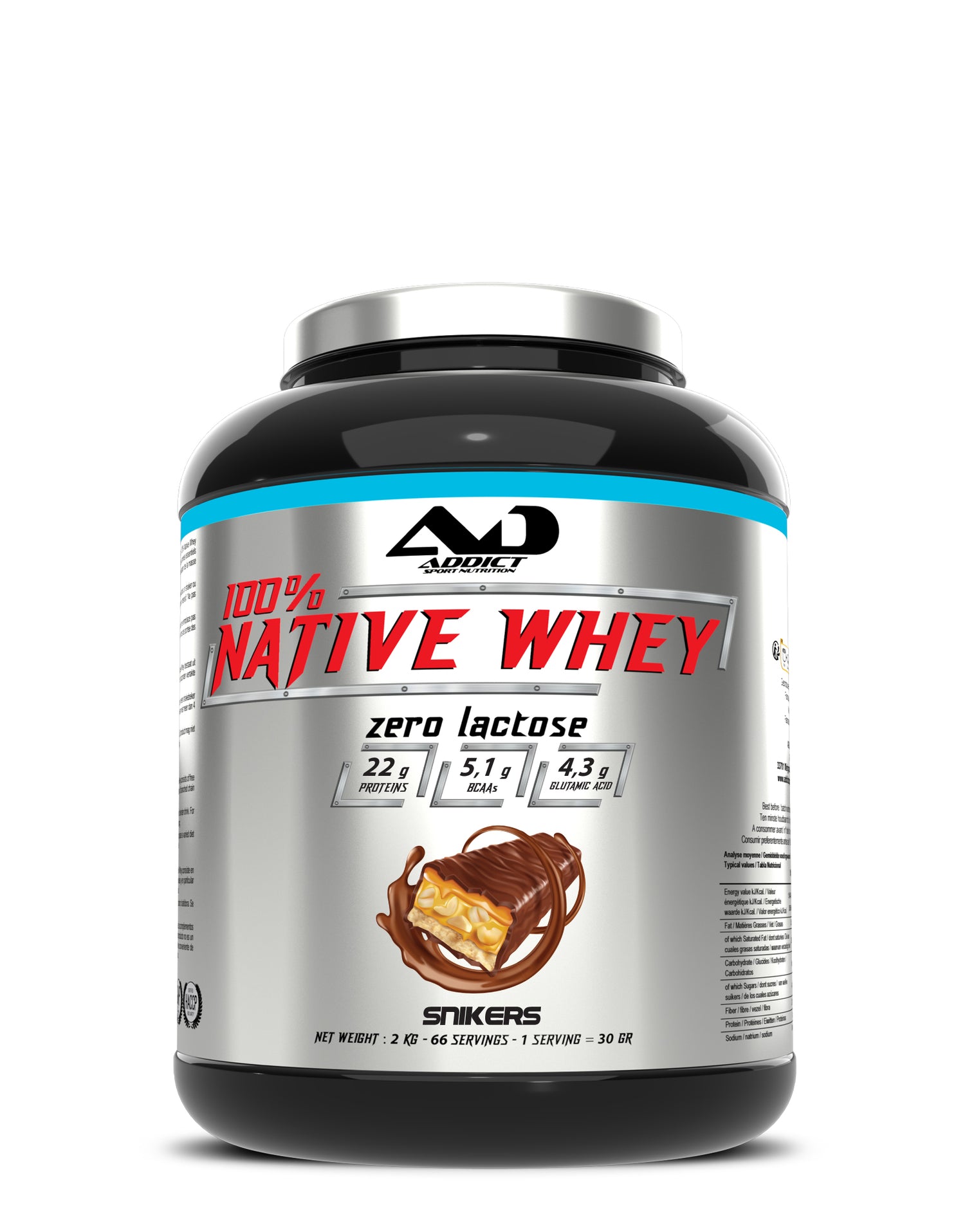 PROTEINE WHEY ZERO LACTOSE 100% NATIVE