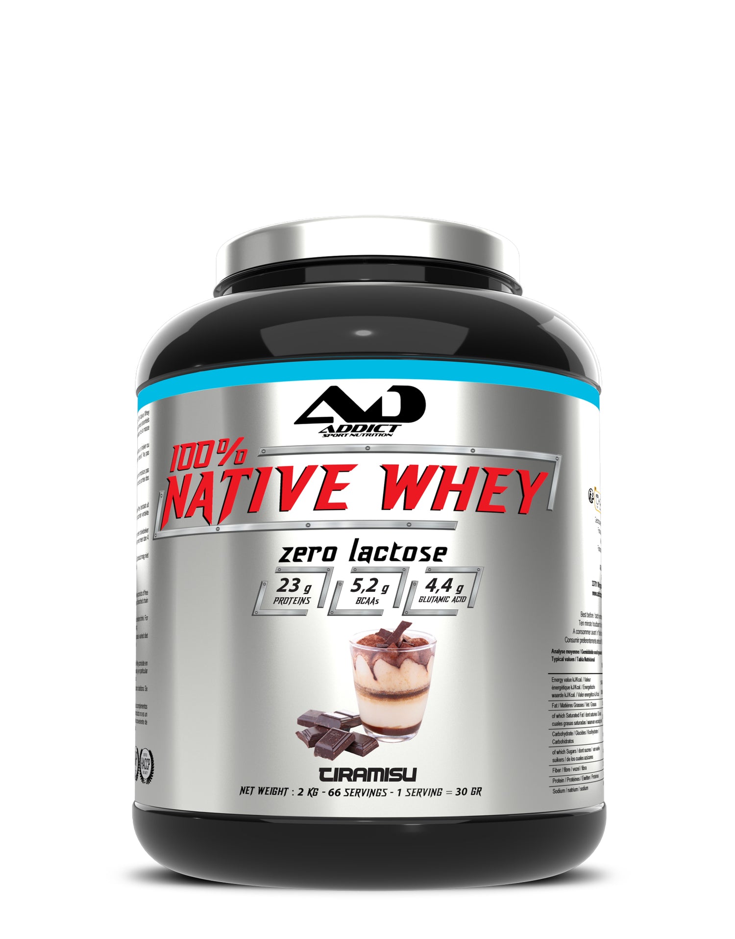 PROTEINE WHEY ZERO LACTOSE 100% NATIVE