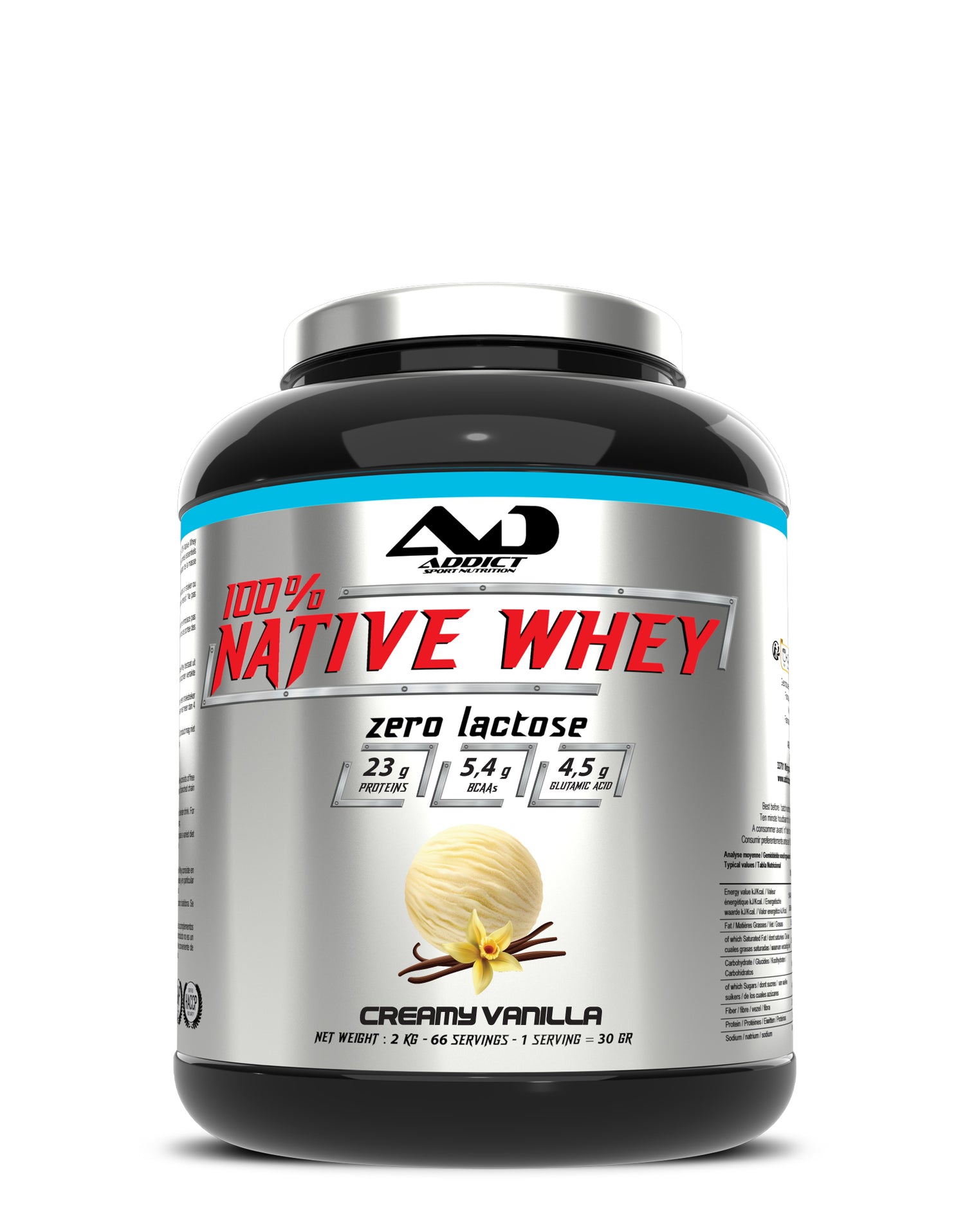 PROTEINE WHEY ZERO LACTOSE 100% NATIVE